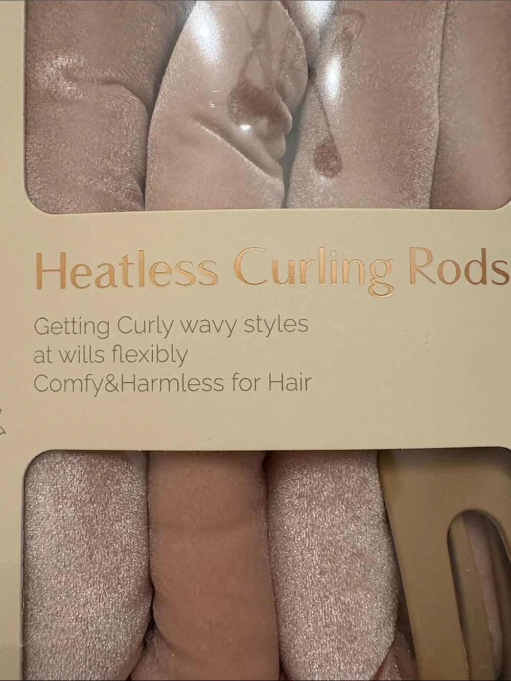Pink Heatless Curling Rods – No-Heat Velvet Hair Rollers